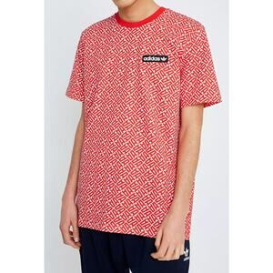 Adidas Originals Anichkov Vivid Red T-Shirt Men's Medium Activewear Comfort EUC